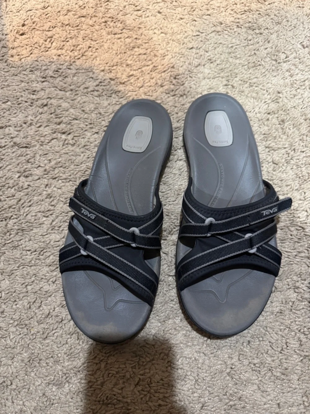 Teva Tirra Women's Black Slide Sandal - Picture 2 of 4